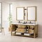 James Martin Vanities Breckenridge 72in Double Vanity, Light Natural Oak w/ 3 CM White Zeus Top 330-V72-LNO-3WZ - alternate 3